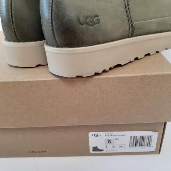 UGG Deconstructed Lace Boots Sz 8 - Picture 5 of 8